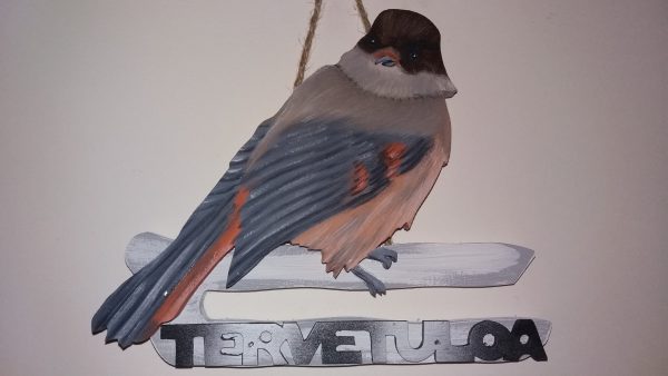 Kuukkeli tervetuloakyltti